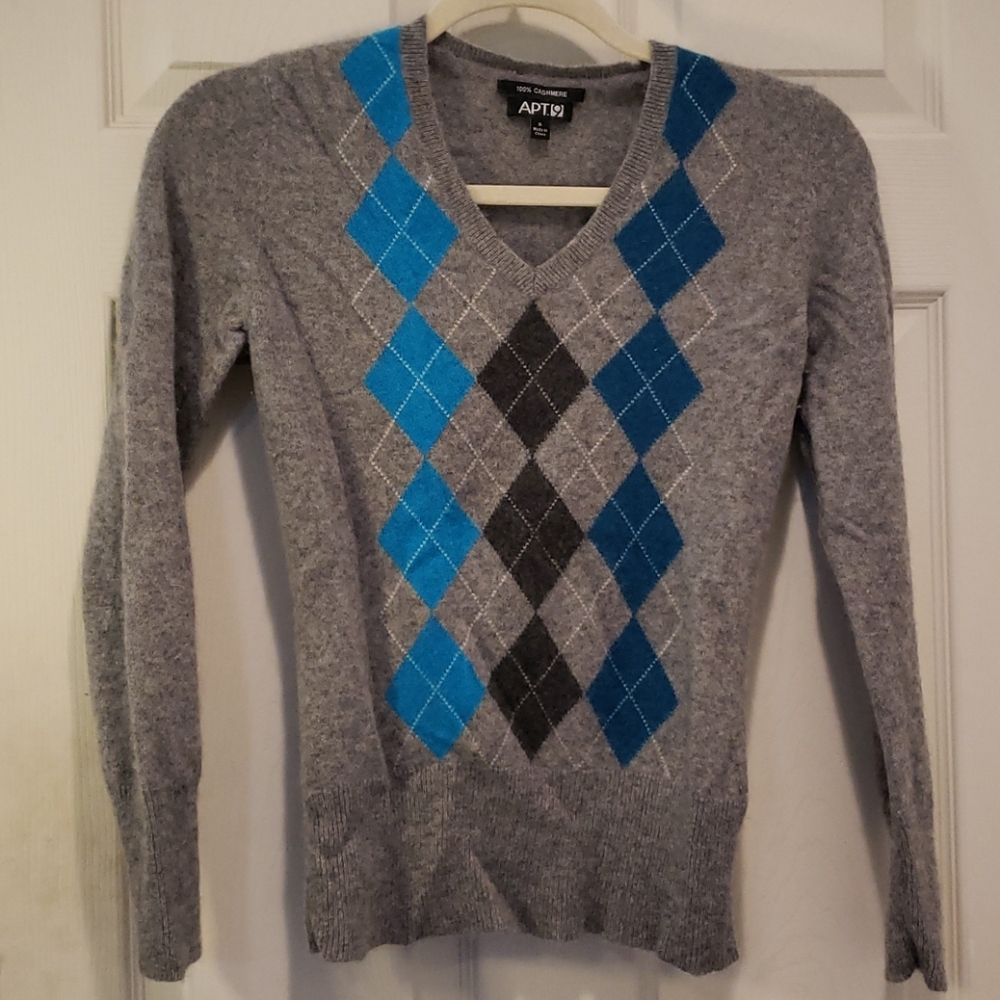 Argyle Cashmere Sweater